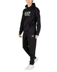 EA7 By Emporio Armani Logo Athleisure Cotton-Rich Performance Tracksuit Set