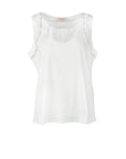 Twin Set Pure Cotton Sleeveless Embellished Top
