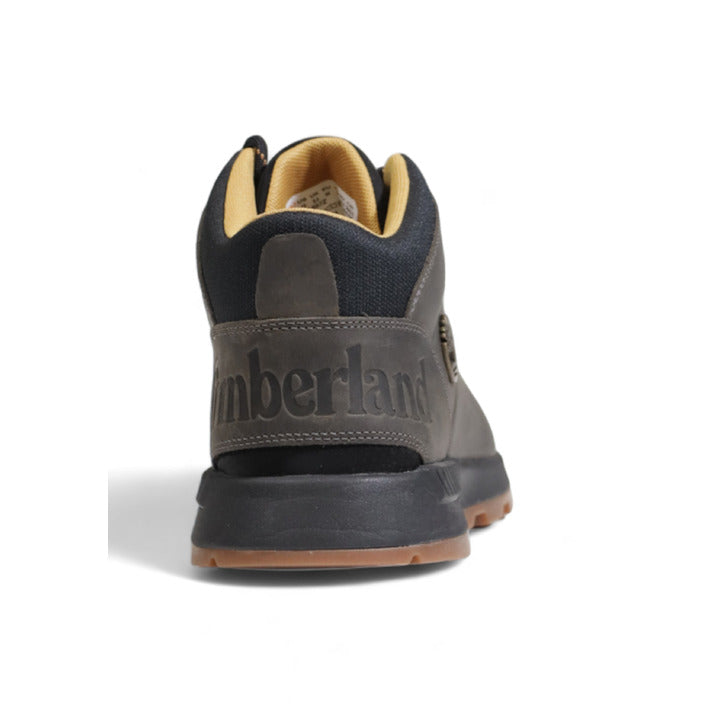 Timberland Logo High Top Genuine Leather Sneakers