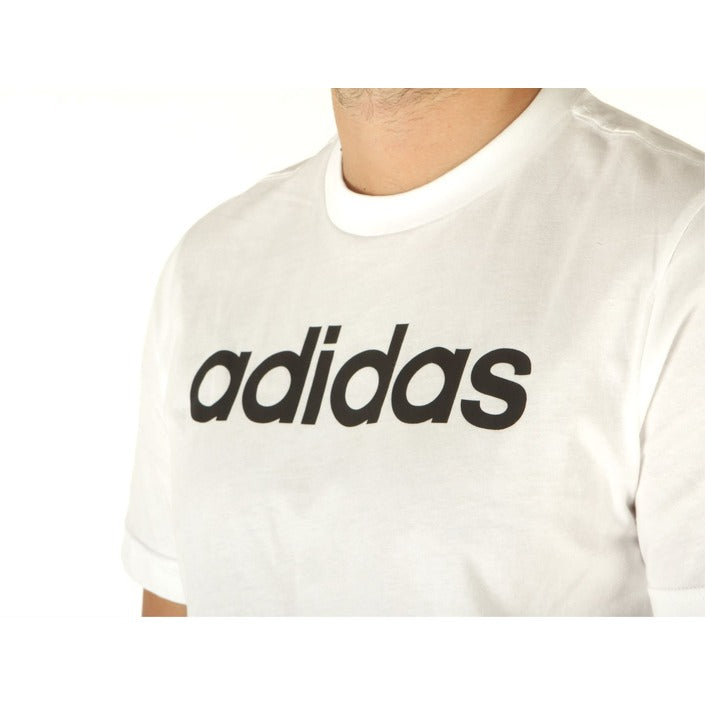 Adidas Logo Athleisure 100% Cotton White T-Shirt