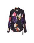 Desigual Abstract Floral Collar Shirt