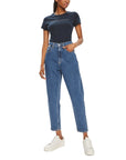 Tommy Hilfiger Jeans Logo High Waist Classic Blue Cropped & Tapered Jeans