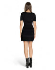 Morgan De Toi Black Short Sleeve Bodycon Mini Dress