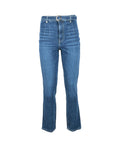 Guess Logo Mid-Blue Boot Cut Jeans With Belt