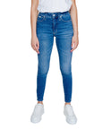 Calvin Klein Jeans Logo Slim Fit Light Wash Jeans