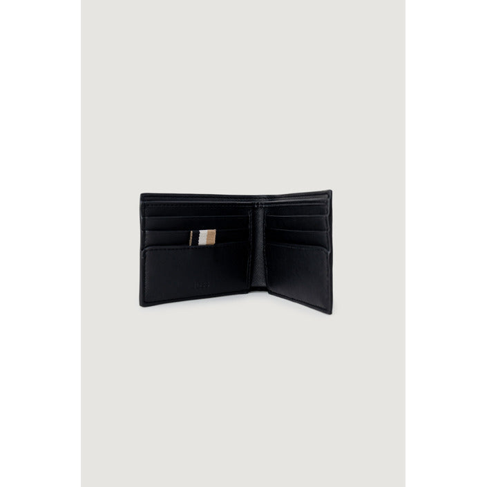 Boss Logo Black Flip Wallet