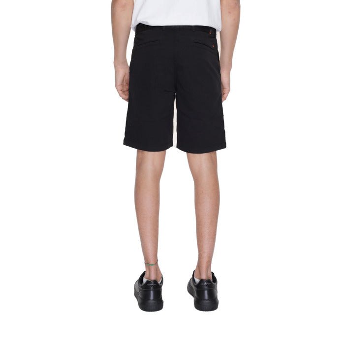 Boss Minimalist Cotton-Rich Shorts - Black