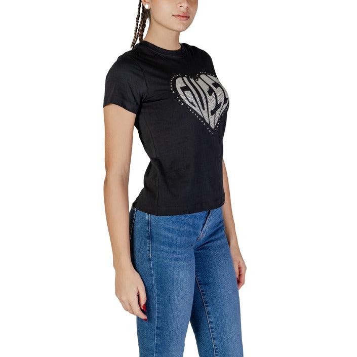 Guess Active Logo Athleisure Cotton Fitted Tee