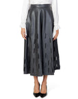 Sandro Ferrone High Waisted Minimalist Midi Skirt