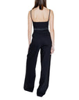 Silence All Black Sweetheart Neckline Maxi Jumpsuit - Cotton Blend