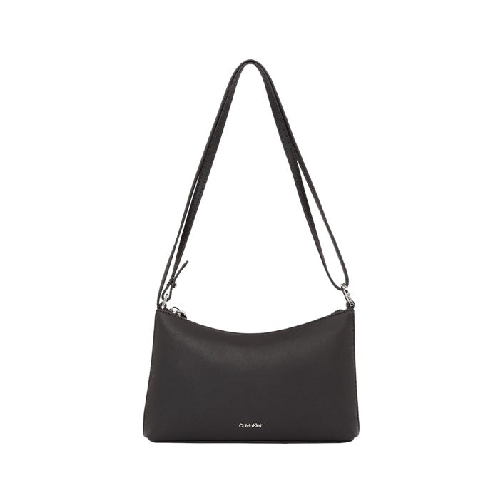 Calvin Klein Logo Slim Profile Black Handbag