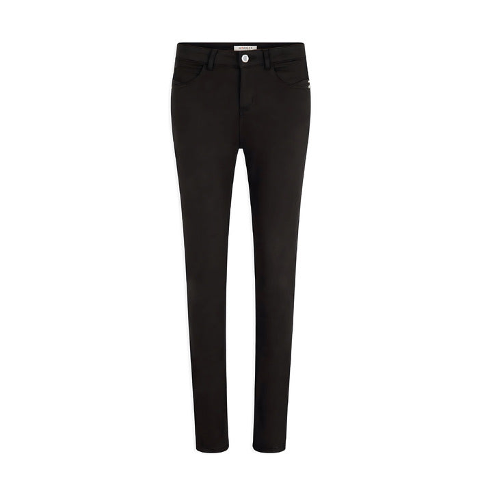 Morgan De Toi Skinny Fit Cotton Stretch Black Pants Ankle Cut