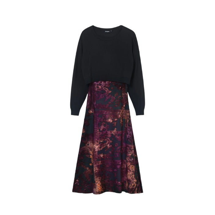 Desigual Transitional Two-Way Midi Dress