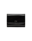 Calvin Klein Logo Vegan Leather Classic Black Purse