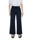 Street One High Waist Black Wide Leg Ankle Cut Pants