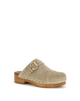 Chloé Calfskin Leather Le Jeannette Clog Mules - Cool Beige