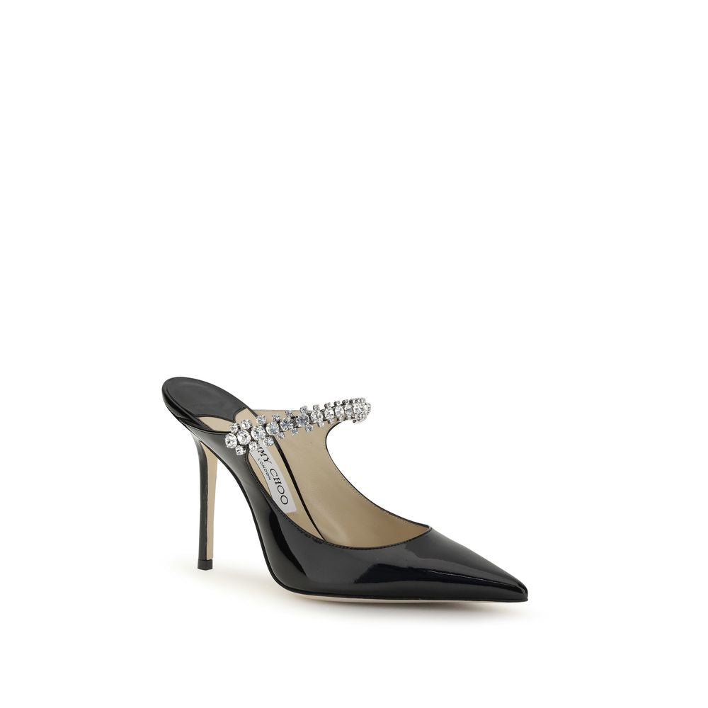 Jimmy Choo Bing 100 Black Leather Heel Miles