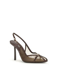 LE SILLA Vittoria Mesh Stiletto Heel Sandals - Brown