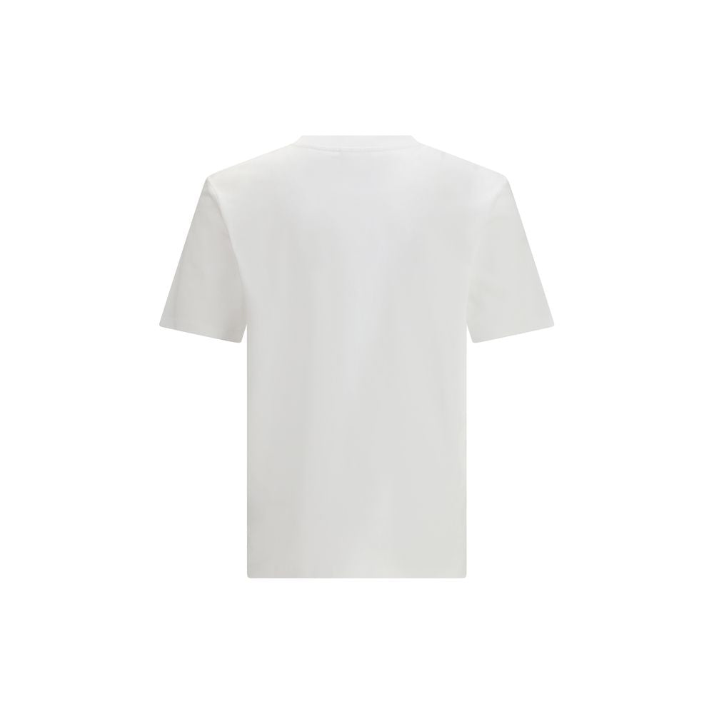 Balmain Logo White Cotton T-Shirt