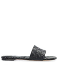 Bottega Veneta Black Quilted Leather Flat Sandals