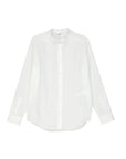Celine Collarless White Dress Shirt
