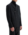 Celine Wool Short Coat - Dark Gray/Grey