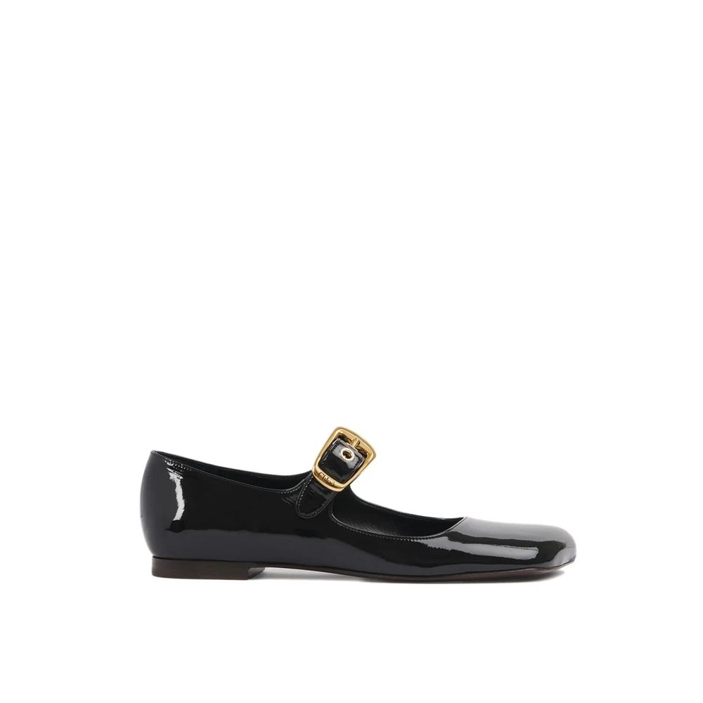 Chloé Black Leather Mary Jane Shoes