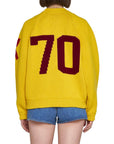 Kenzo Maxi-Flower Oversize Knit Sweater - Yellow - Made In Italy