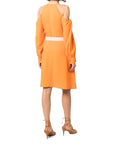 Stella McCartney Cold Shoulder Midi Dress - Orange