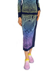 Stella McCartney Logo Graphic Midi Skirt