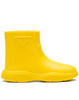 Prada Limoncello Yellow Rubber Rain Boots