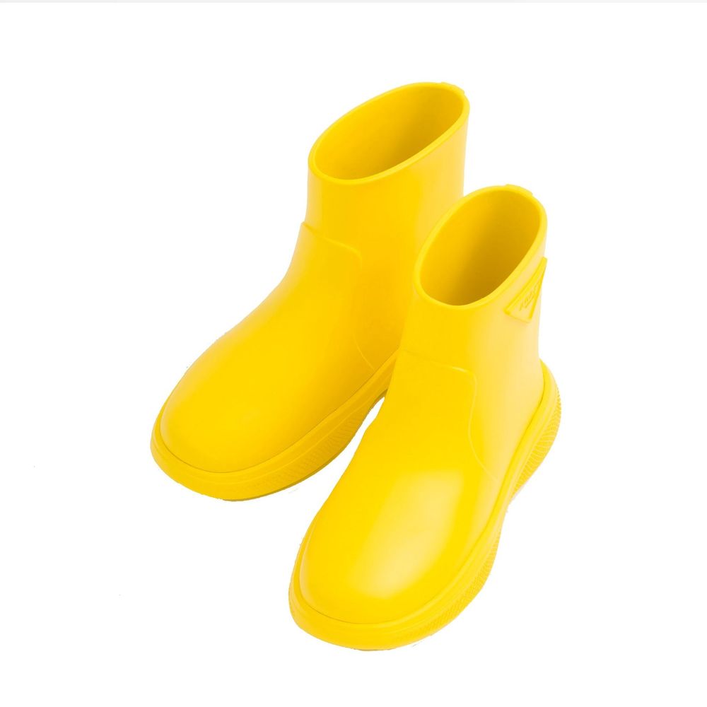 Prada Limoncello Yellow Rubber Rain Boots