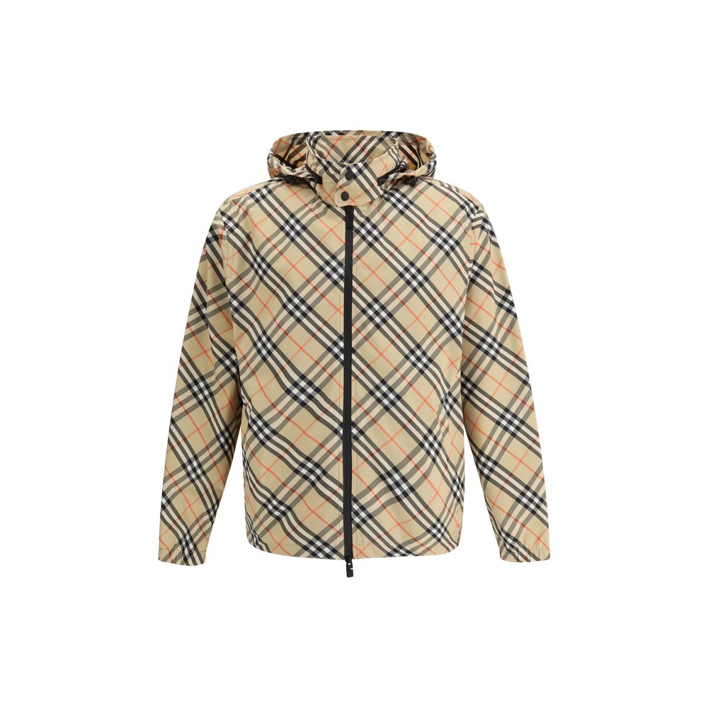 Burberry Lightweight Checkered Hooded Jacket