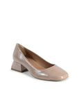 19V69 Italia Sofia Leather Heeled Pumps - Beige - Made In Italy