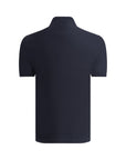 Brunello Cucinelli Deep Blue Cotton Polo Shirt