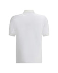 Brunello Cucinelli White Cotton Polo Shirt
