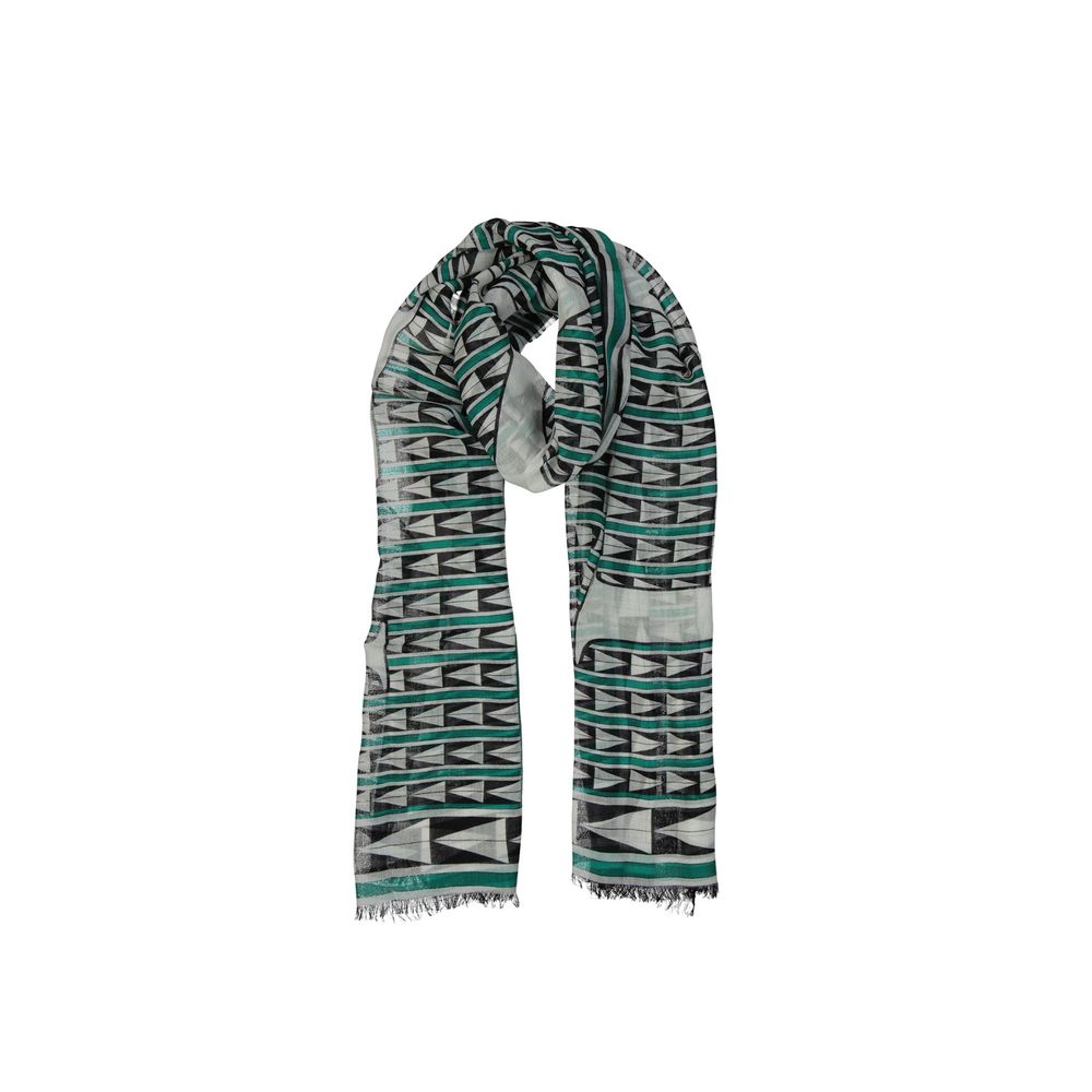 Lanvin Logo Geometric Wool Scarf