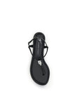 Giuseppe Zanotti Pia Mizuki Leather Flat Sandals - Black