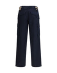 Burberry Deep Blue Cargo Workwear Pants