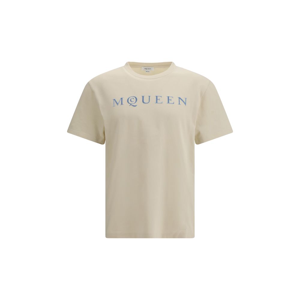 Alexander McQueen Cream/Beige Cotton T-Shirt