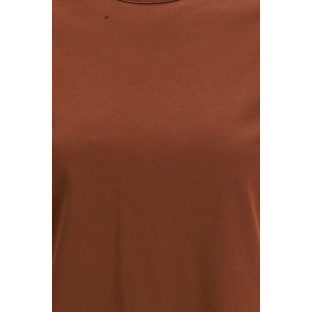 Brunello Cucinelli Rust Cotton T-Shirt