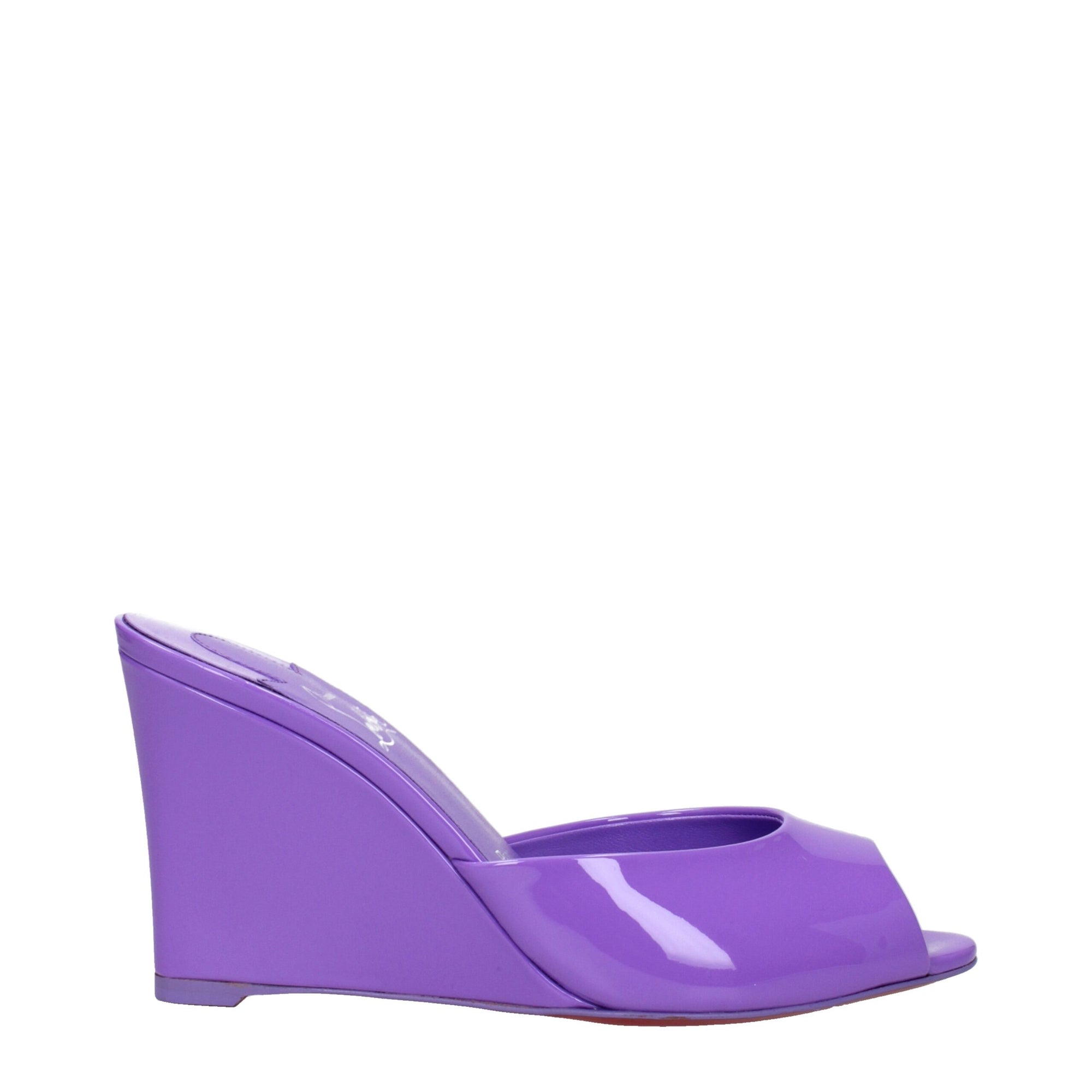Christian Louboutin Me Dolly Zeppa Wedge Mule Sandals - Violet