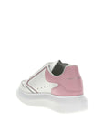 Alexander McQueen Pink & White Leather Chunky Sneakers