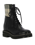 See By Chloé Checkered Lace-Up Ankle Boots