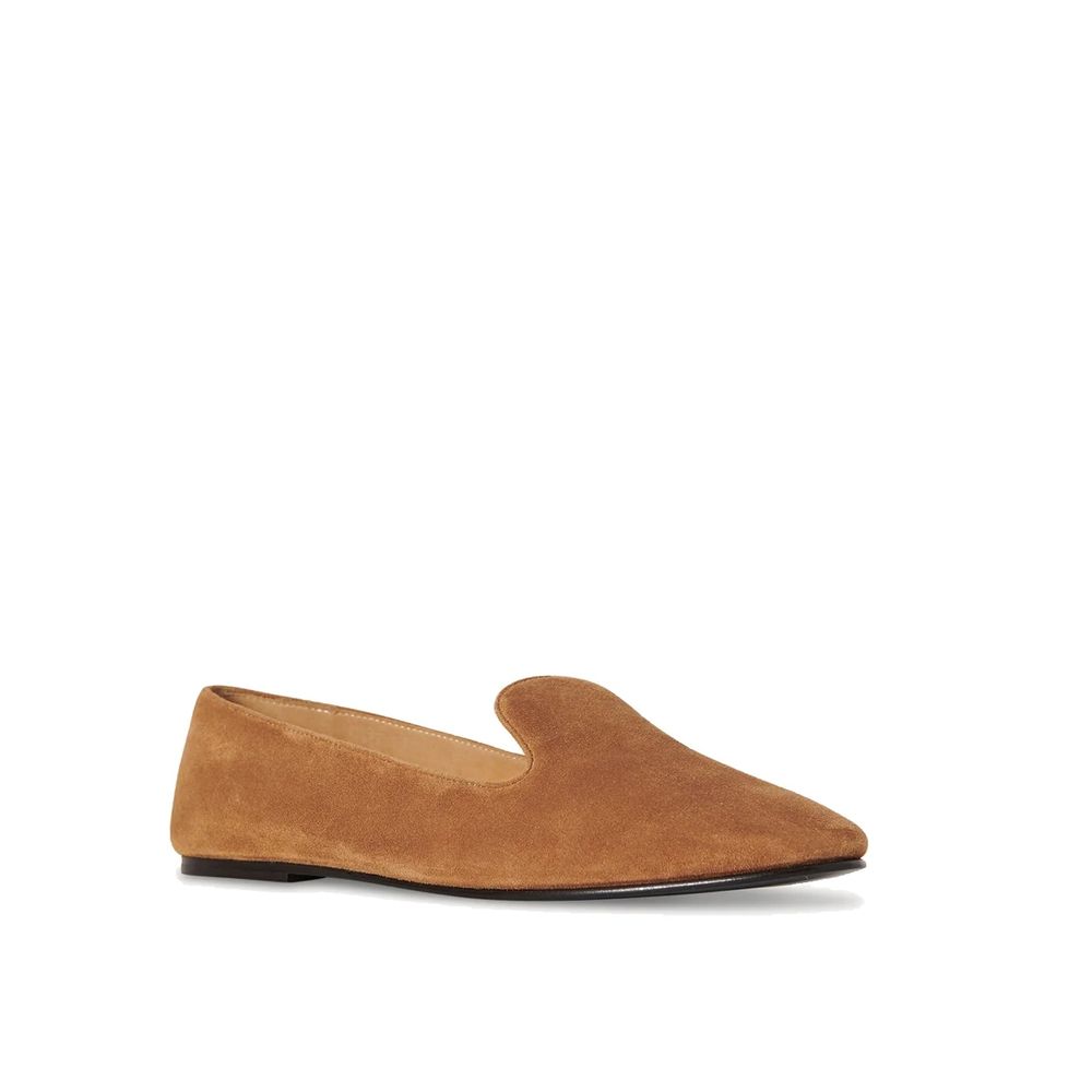 The Row Suede Leather Slip-On Loafers