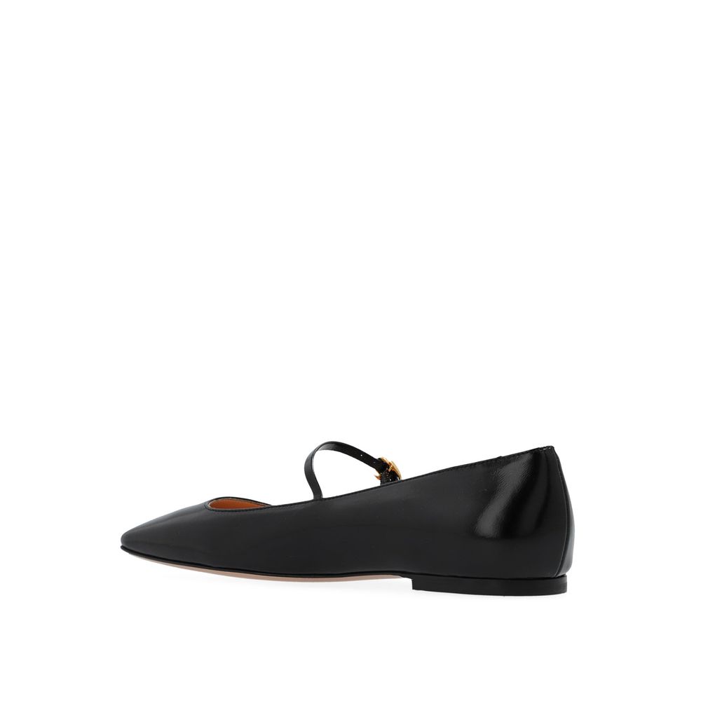 Gianvito Rossi Leather Mary Jane Shoes - Black