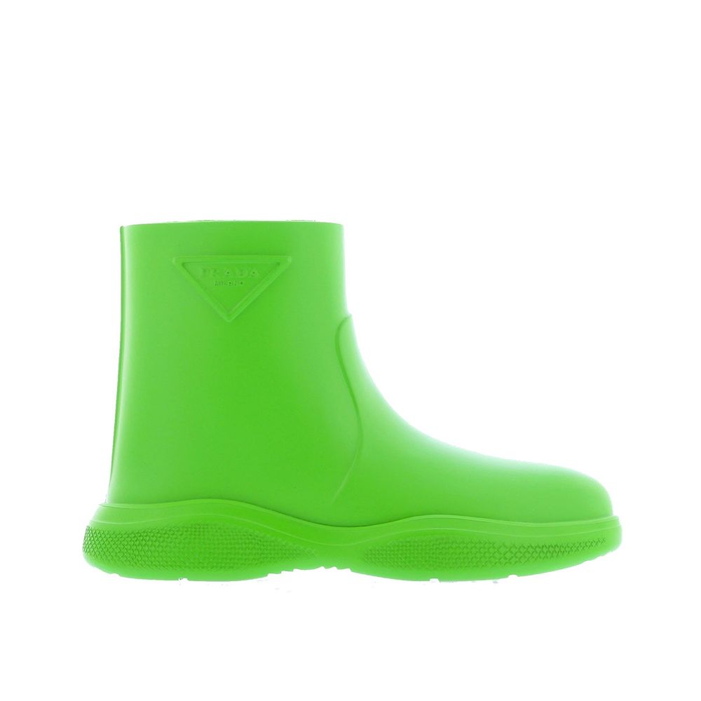 Prada Striking Green Rubber Rain Boots