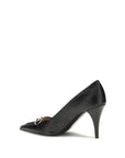 Gucci Horsebit Black Leather Heeled Pumps