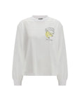 Ganni Banana Sweatshirt Top - White