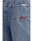 Self-Portrait Barrel-Leg Fit Relaxed Fit Jeans